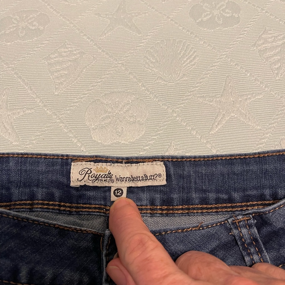 Royalty Ladies Denim shorts. Size 12 - Picture 2 of 5